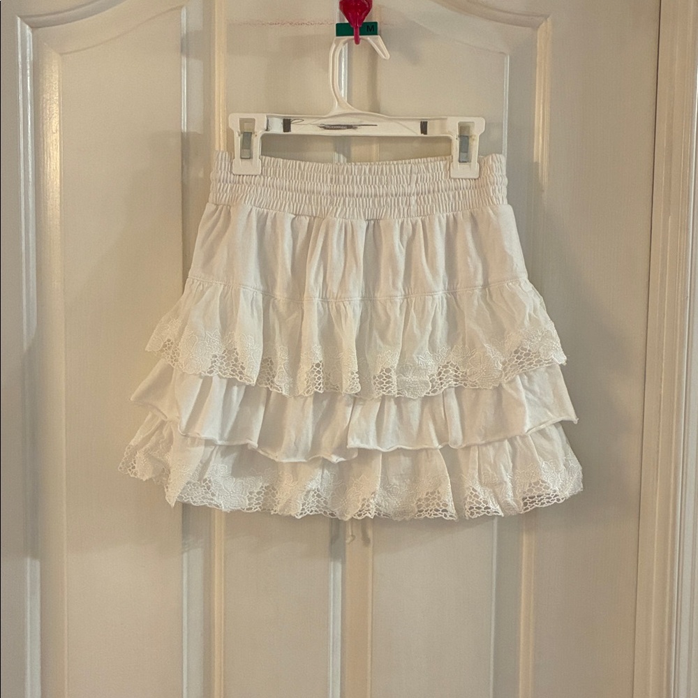 Aeropostale White Ruffled Lace Skirt - Picture 5 of 6